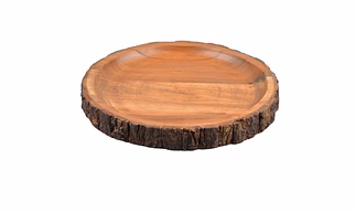DEEP GROOVED BARK PLATTERS FOR SERVING