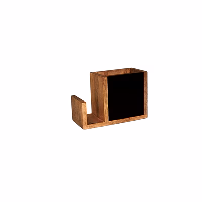 cutlery & tissues holder w/ slate