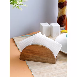 wooden tissue holder
