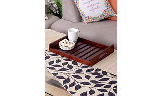TRADITIONAL SERVING TRAY W/HANDLES