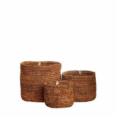 banana fibre planters set of 3