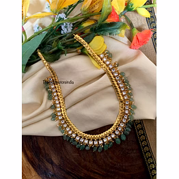 white block necklace