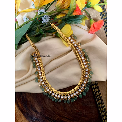 white block necklace