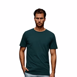 blueficus solid men round neck t-shirt