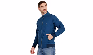 BlueFicus  Men Solid Bomber Jacket