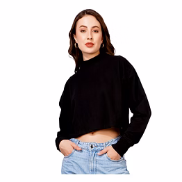blueficus women full sleeve solid sweatshirt