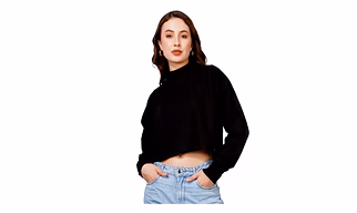 BlueFicus  Women Full Sleeve Solid Sweatshirt