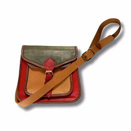 toteaa udaipur edit multi-tone sling crossbody bag - pure udaipur leather bag