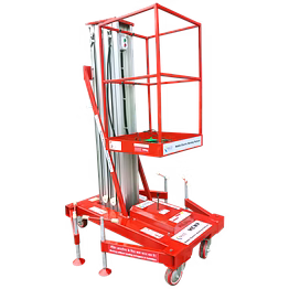 kalco k-7017 moblie electric working platform single mast(6m-8m)