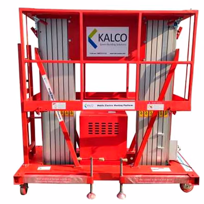moblie electric working platform (k-7018) double mast 8mtr-12mtr
