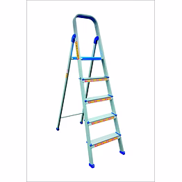 3 step baby aluminium ladder, foldable and flat steps, top handle and top metal plate (model: k-7026 in lite)
