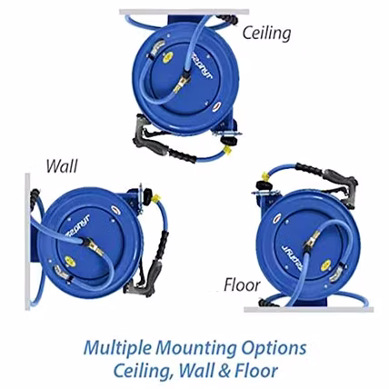 Zephyr Auto-Retractable Air Hose Reels 13mm x 20m  Dual Arm Heavy Duty (ZAR1320DA)-4