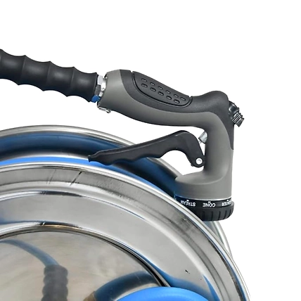 Zephyr Auto-Retractable Water Hose Reels 13mm x 20m Stainless Steel 304 (ZWR1320SS)-3