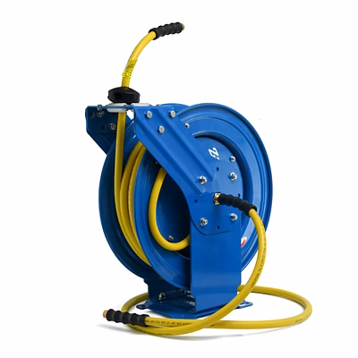 zephyr auto-retractable oilshield air hose reels 13mm x 20m dual arm heavy duty (zar1320da-os)