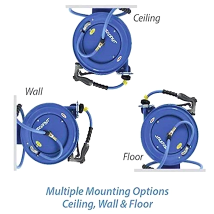 Zephyr Auto-Retractable Pressure Washer Hose  Reels 6mm X 15m Heavy Duty (ZPW0615HD)-3