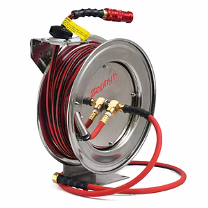 Zephyr Auto-Retractable Steam Hose Reels 13mm x 10m Stainless Steel (ZSR1310SS)