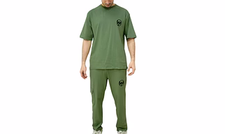 Men's Casual Green Co-ord Set | Half Sleeve | Weekend Co-ord Set