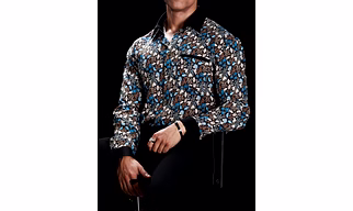 Multicolor Contrast Detailing Shirt