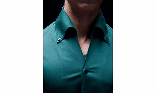 Teal One Piece Cooper Collar Shirt