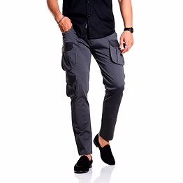 grey 7-pocket cargo pants
