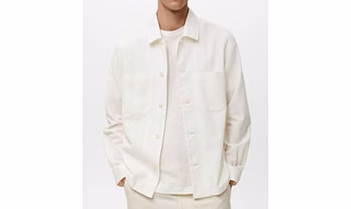 LINEN OVERSHIRT WITH POCKETS