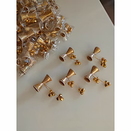 dumroo ghungroo bells indian wedding favors giveaways keepsakes party gifts dholki nights sangeet haldi indian ceremony (set of 50)