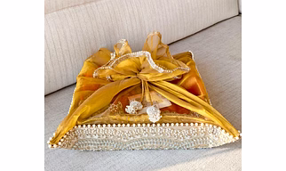 Foldable Pearl trays for trousseau packing hamper baskets collapsible folding trays for wedding gifts bridal Mehendi Shagun hampers