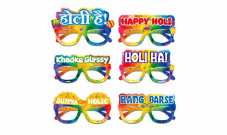 Holi party props paper sunglasses goggles