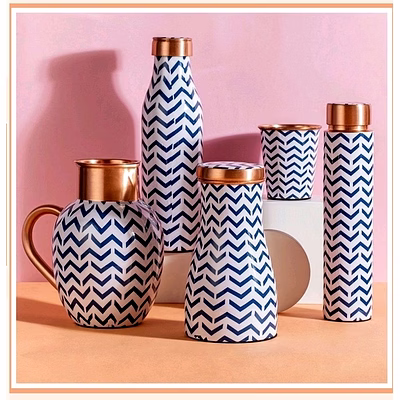 copper bottles printed