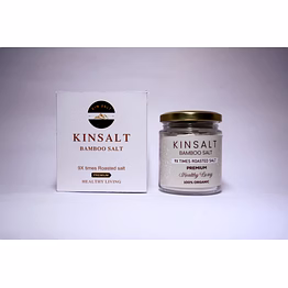 kin bamboo salt – 9x roasted traditional salt | wellness & detox support | natural, handcrafted, chemical-free (250g/500g/1kg)