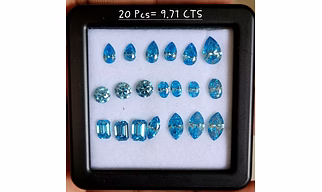 BLUE COLOR LAB GROWN DIAMONDS