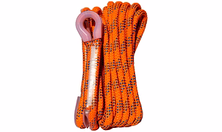 Kernmantle, Climbing Rope with Hook, 10 MM Static Hiking, Rescue and Parachute, Rappelling Rope, Mountaineering, Tensile Force Upto - 20 KN