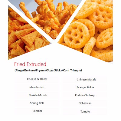 fried extruded snacks seasonings