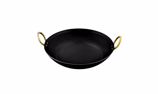 RBY Iron Kadhai/Frying Pan India’s Only Handmade Kadai with Smooth Edges & Strong Riveted Handles, Crafted from Best Iron, Heavy Bottom for Even Cooking, Metal Spoon Friendly, Dishwasher Safe- 500 ML to 10 Litre