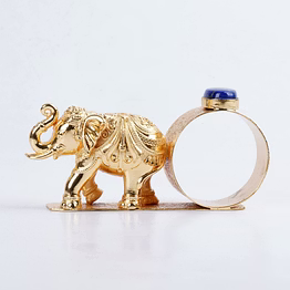 elephant napkin ring (gold)