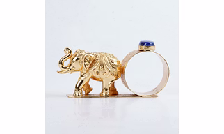 Elephant Napkin Ring (Gold)