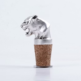 panther bottle stopper (silver)