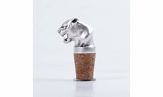 Panther Bottle Stopper (Silver)