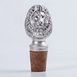 lion bottle stopper (silver)