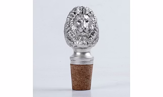 Lion Bottle Stopper (Silver)