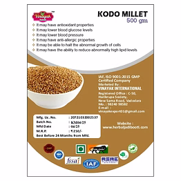vinayak herbal kodo millet