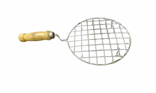 Stainless Steel Wire Roaster Rack Papad Jali With Wooden Handle Roasting Net Roast Grill Chapati…