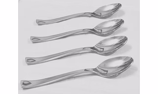 Stainless Steel Dinning, Dinner Spoons, Table Spoon Set of 12, Length 16cm (Medium Spoon)
