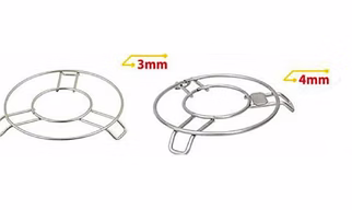 Stainless Steel Hot Pot Stand for Kitchen | Trivets for Heat Damage Protection for Counter Tops | Round Table Ring, Steel Stand for Hot Utensils (3mm & 4mm Trivet)