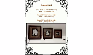 999 Gold and Silver Hindu God Frames