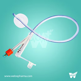 welox pharma 100% silicon foley balloon catheters