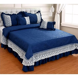 enchanted frill design bed cover