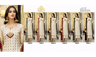 Women's Semi-Stitched Heavy Fox Georgette Suit Set with Embroidery & Sequins Work | Includes Dupatta & Santoon Bottom | Party & Festive Wear | Up to 56