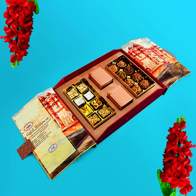gulab gourmet sweets royal mosaic gift box