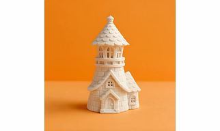 Fairy Tower House Showpiece